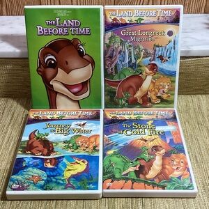 Universal The Land Before Time DVD Collection - Green, Blue, Purple Covers